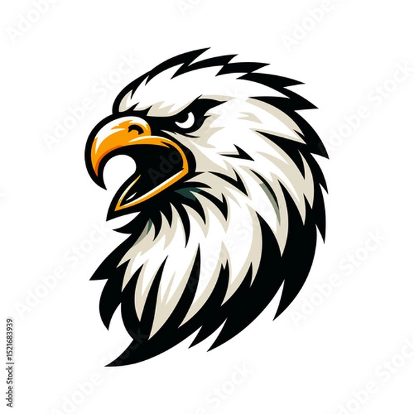 Fototapeta Majestic Eagle Head: A Powerful Symbol of Freedom and Nature