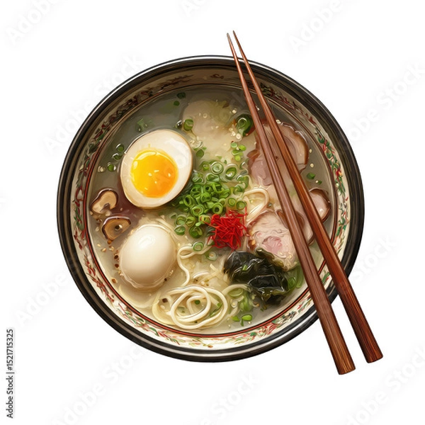 Obraz Bowl of flavorful ramen