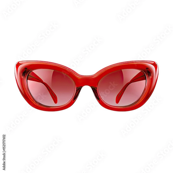 Obraz Red cat-eye sunglasses