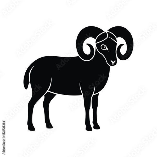 Fototapeta Ram Icon Vector in Flat Clean Style