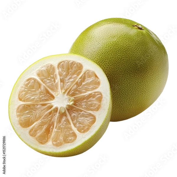Fototapeta Pomelo fruit isolated on transparent background