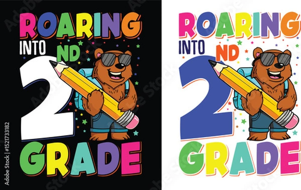 Obraz Roaring Into 2nd Grade