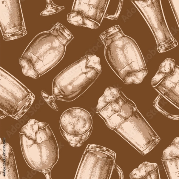 Obraz Beer styles showcased in diverse glasses