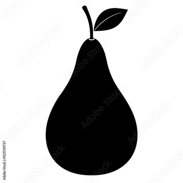 Fototapeta pear isolated on white background