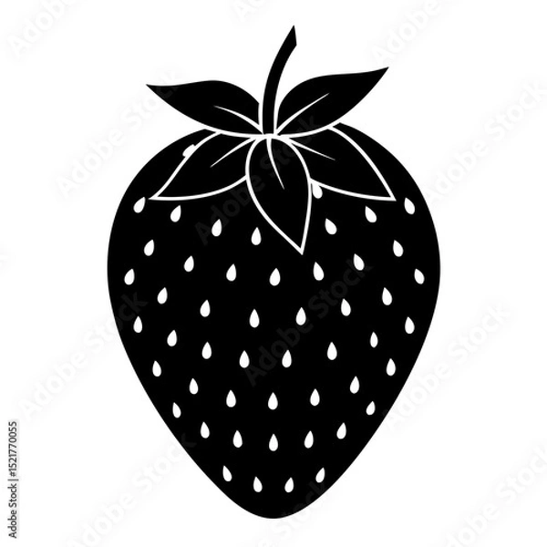 Fototapeta vector illustration of a strawberry