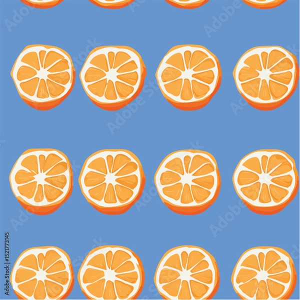 Obraz Vector illustration seamless pattern of orange for poster