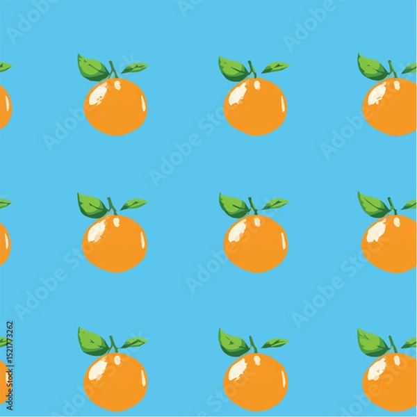 Obraz Vector illustration seamless pattern of orange for poster
