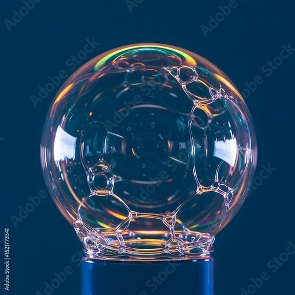 Fototapeta Soap Bubble Structure Clear Sphere