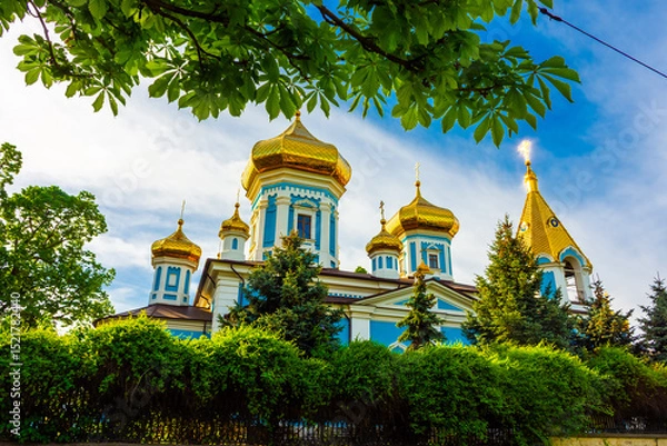 Obraz Golden domes of the Ciuflea Monastery of Chisinau,  Moldova