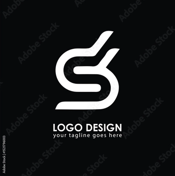 Fototapeta DB DB Logo Design, Creative Minimal Letter DB DB Monogram