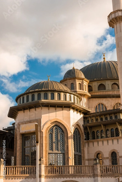 Obraz The mosque of Taksim Square at sunset in Istanbul,  Turkey