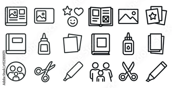 Obraz Creative symbols for school and craft projects design