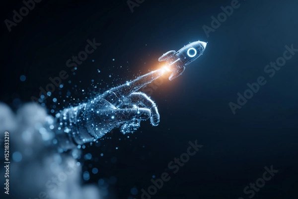 Fototapeta Ai rocket launch
