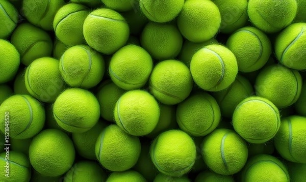Obraz Elevate Your Game with Premium Green Tennis Balls for Enhanced Performance and Active Lifestyle