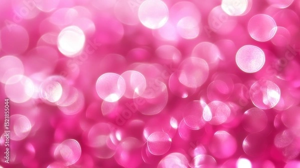 Obraz Abstract Pink Bokeh Background with Soft Light Circles
