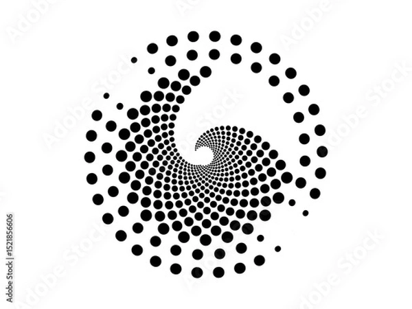 Fototapeta golden ration fibonacci pattern for logo icon background web graphic tattoo. vector illustration.