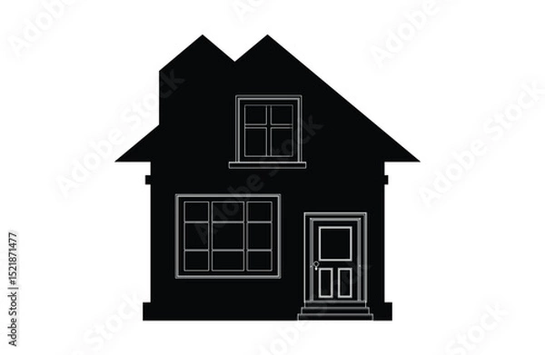 Obraz Home Icon, House illustration, building vector