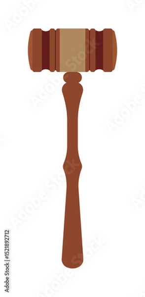 Fototapeta A gavel used in decision-making bodies such as courts, tribunals, parliaments, and congresses. It is used to confirm judgments and decide whether to pass or reject a vote.