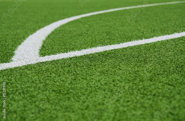 Fototapeta Fußballplatz Rasen-Ellipse