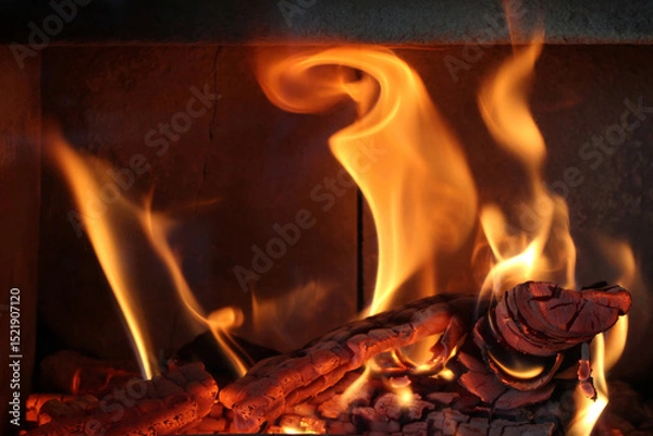 Obraz Kaminfeuer