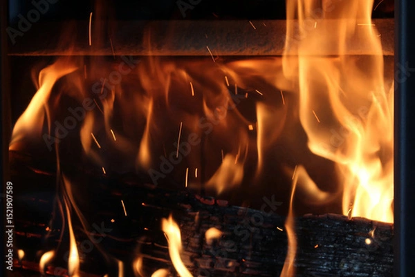 Obraz Kaminfeuer