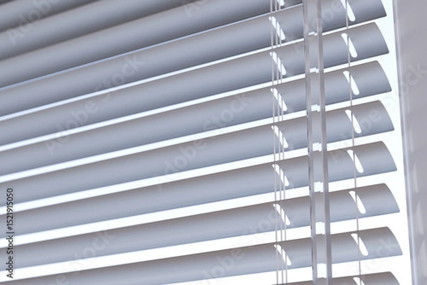 Fototapeta Horizontal Window Blinds in Modern Interior – 3d illustration