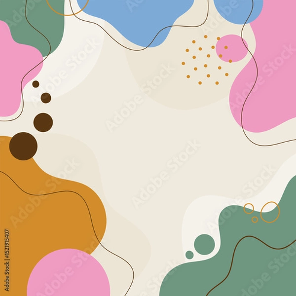Fototapeta Color splash abstract background for design.Template banner and cover for social media ad, template special promo new arrival sale.