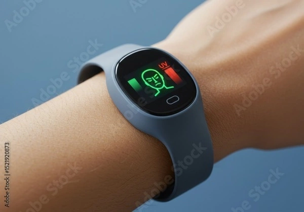 Obraz Uv safety awareness: wearable technology for skin protection and health monitoring