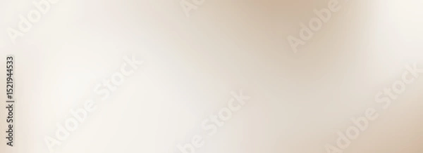 Obraz Smooth wavy beige gradient background. Silky nude color texture for banner, flyer, presentation, graphic design. Soft neutral liquid wallpaper. Vector abstract blurred fawn pearl backdrop cover