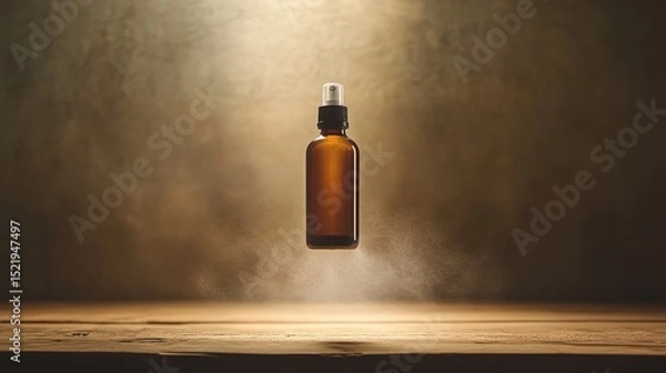 Obraz A spray bottle levitating vertically