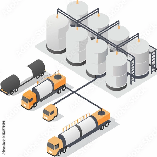 Fototapeta vector illustration of a construction site icon