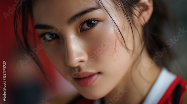 Fototapeta バレーボール, 水泳,女性, モデル, 美女, 美人