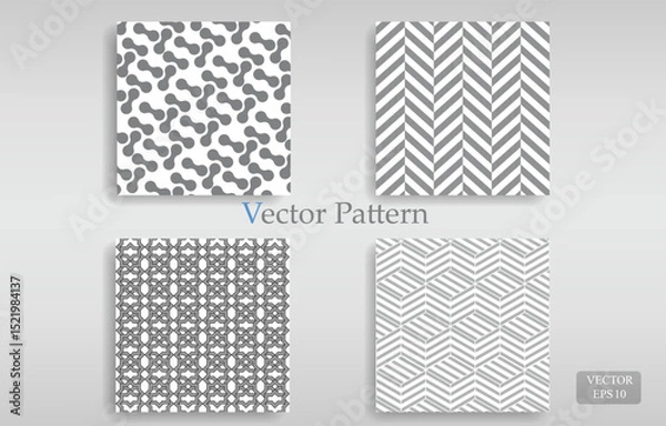 Obraz Vector geometric pattern set.hexagon circle and triangle wallpaper