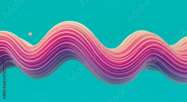 Obraz Abstract colorful wave vector design for a modern artistic backdrop