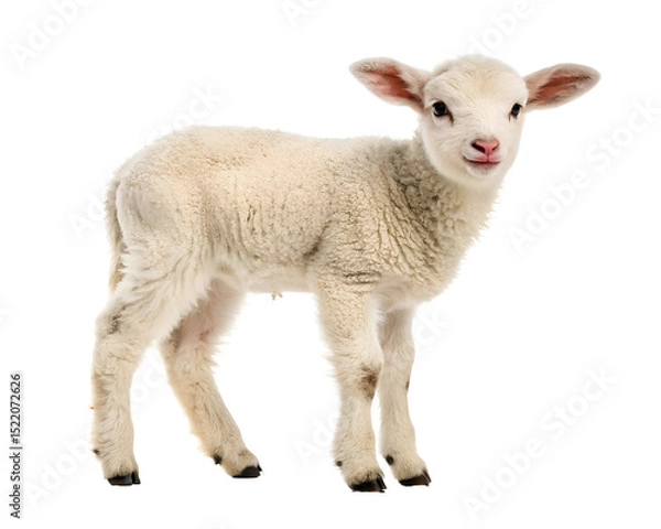 Obraz single lamb standing studio style