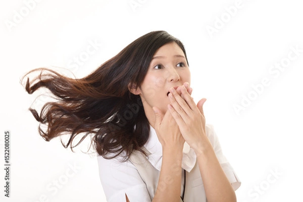 Obraz 驚く女性