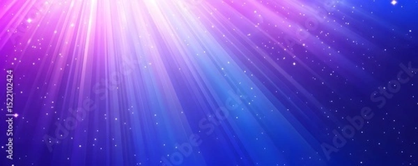 Obraz Blue and purple light rays speeding in a motion background 