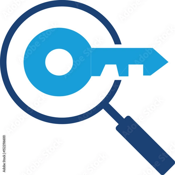 Fototapeta Vector illustrations used for keywords and secret symbols