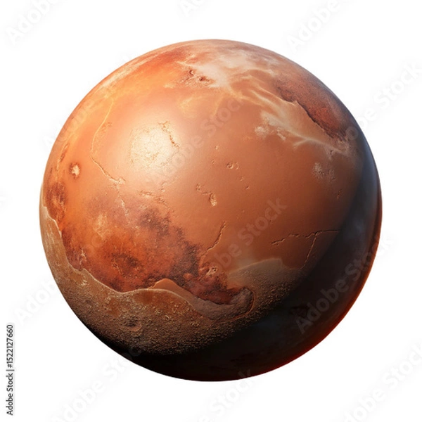 Obraz Mars Planet High-Resolution Image, Isolated on Transparent Background