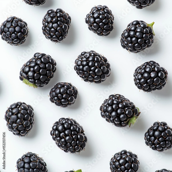 Obraz blackberries on white background