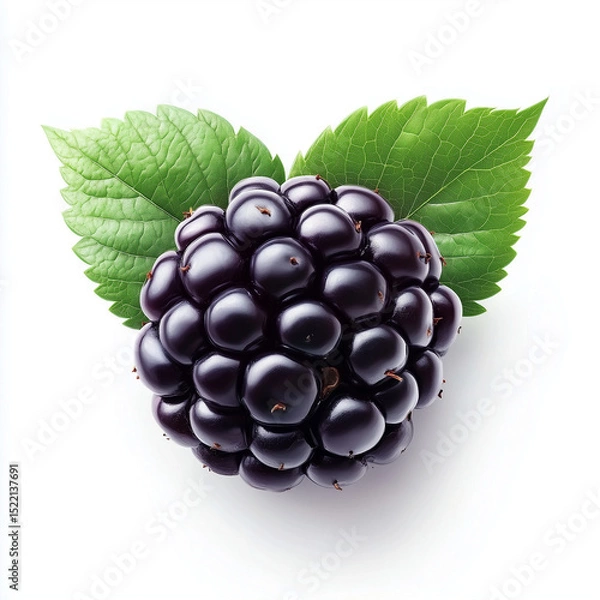Obraz blackberry isolated on white