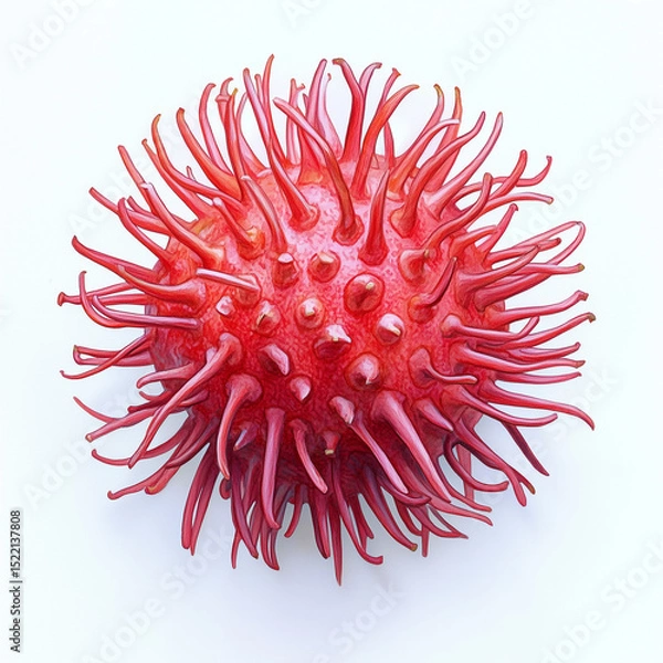 Obraz rambutan  isolated on white background
