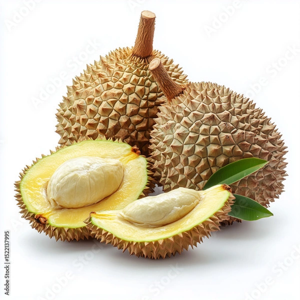 Obraz durian isolated on white background