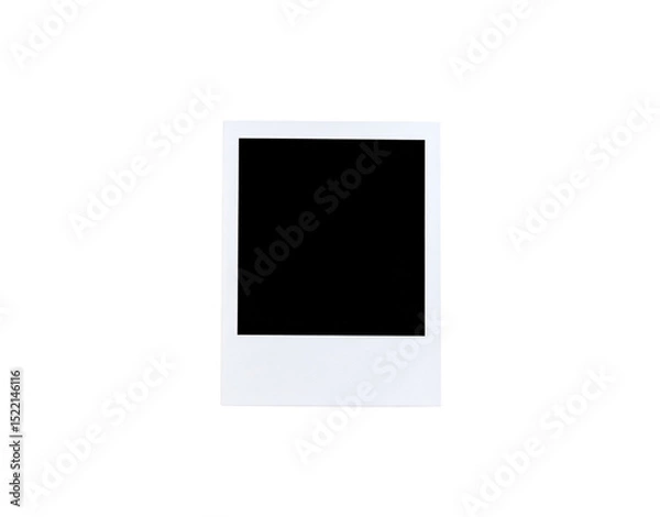 Fototapeta Crisp White Polaroid Frame with a Classic Square Format and Clean Lines