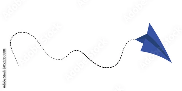 Obraz Paper plane vector icon set. Origami paper airplane illustration isolated outline on white background in eps 10.	