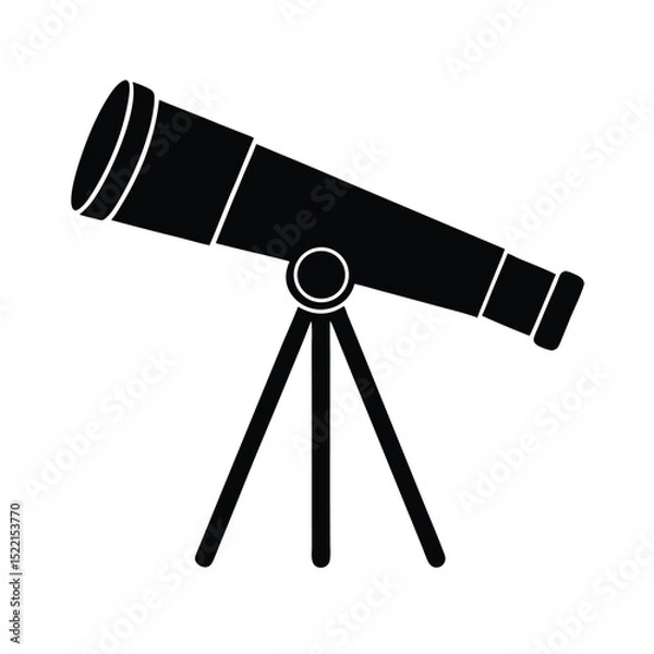 Fototapeta Telescope Icon Vector Flat and Clean Look