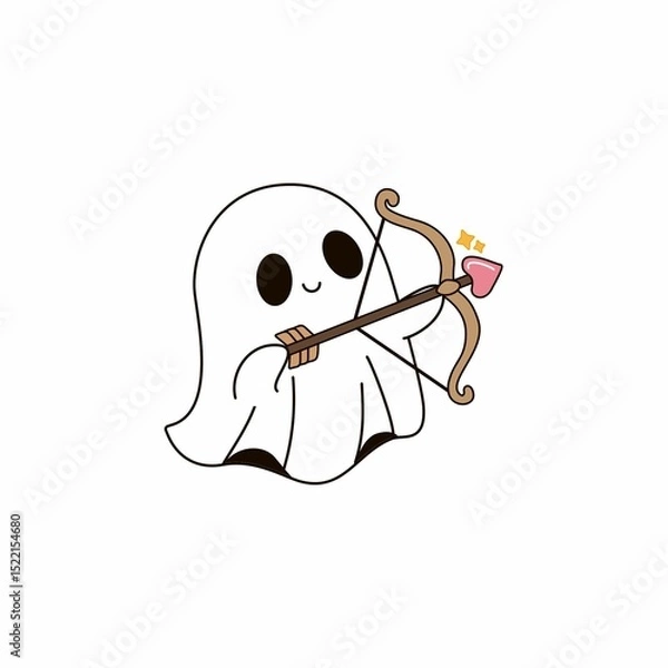 Obraz Funny Ghost Playing Darts