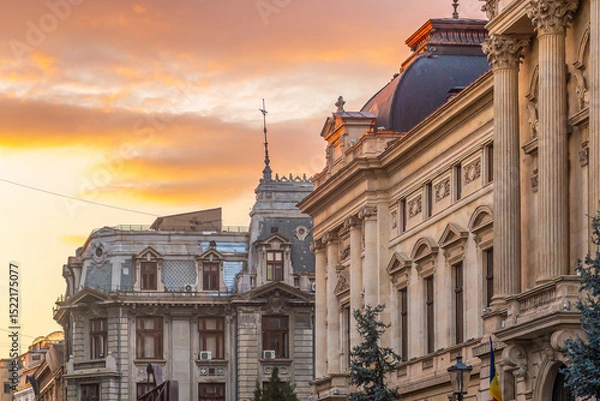 Obraz Bucharest city skyline, cityscape of Romania