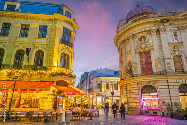 Obraz Bucharest city skyline, cityscape of Romania