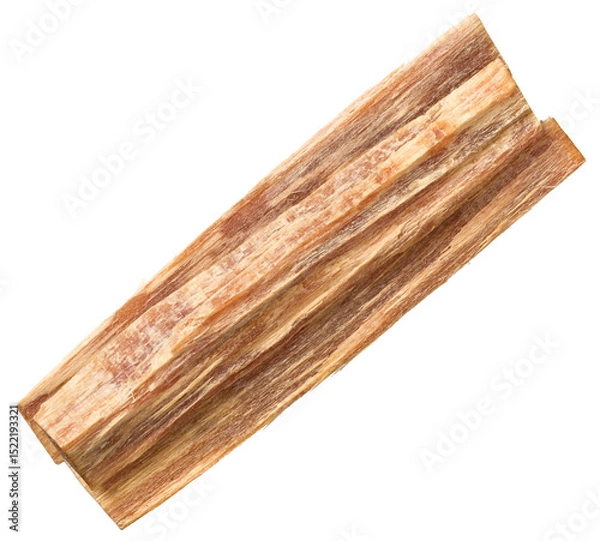 Obraz Cedar wood sticks isolated on white background, top view.